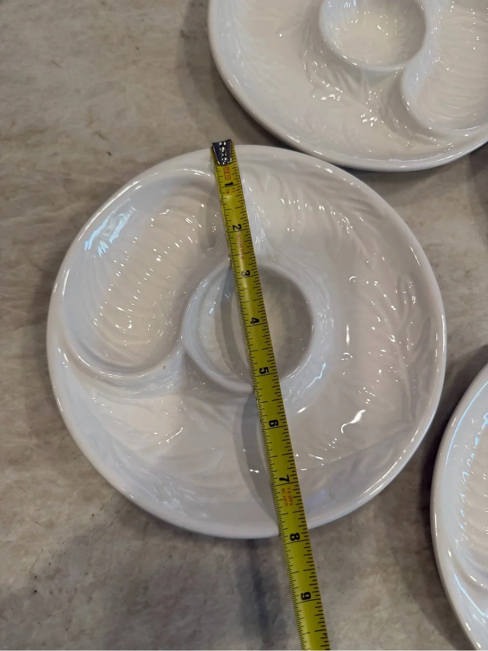 Vintage California Pottery artichoke plates set of 4